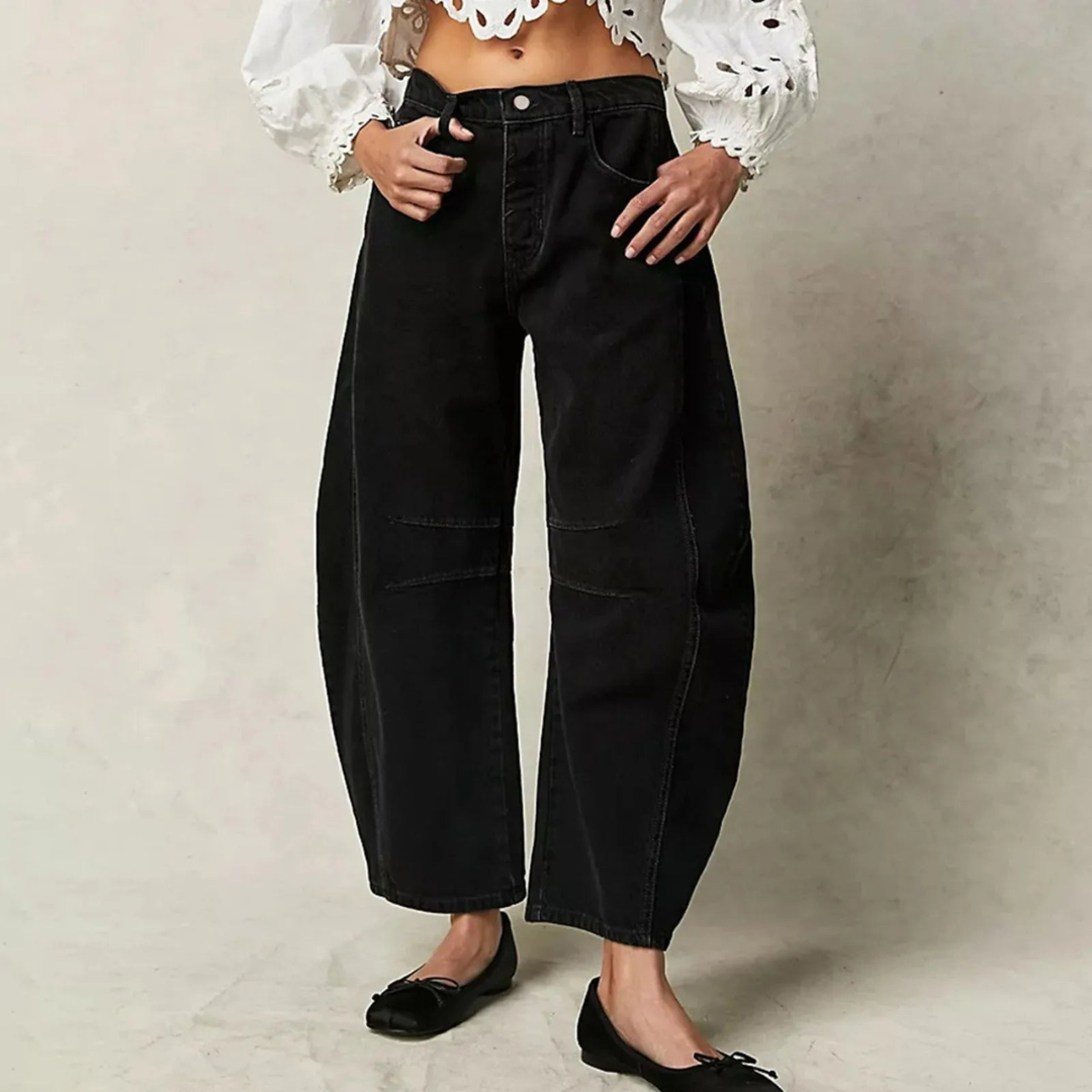 Women Wide Leg Jeans | Relaxed Fit High Rise Wide Leg Cut Design