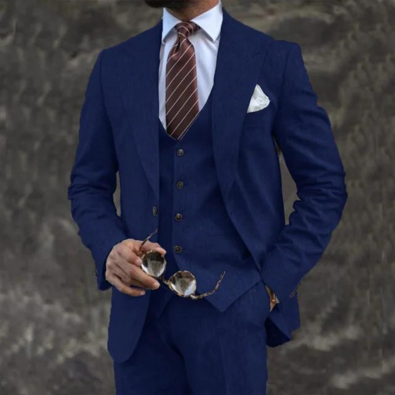 Men Suit Set | Tailored Fit Lightweight Three Piece Design