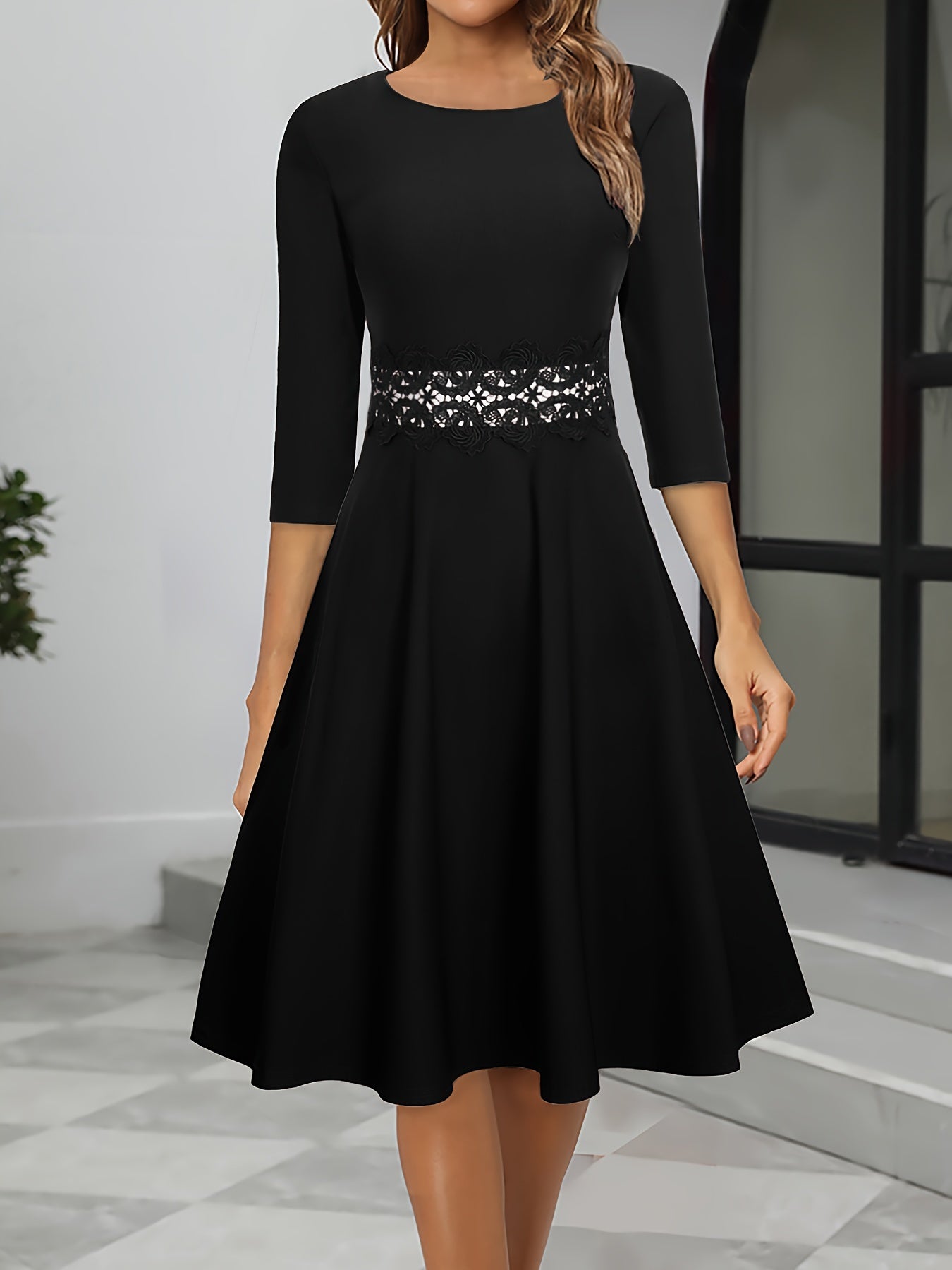 Women Evening Dress | Midi Length Relaxed Fit Design