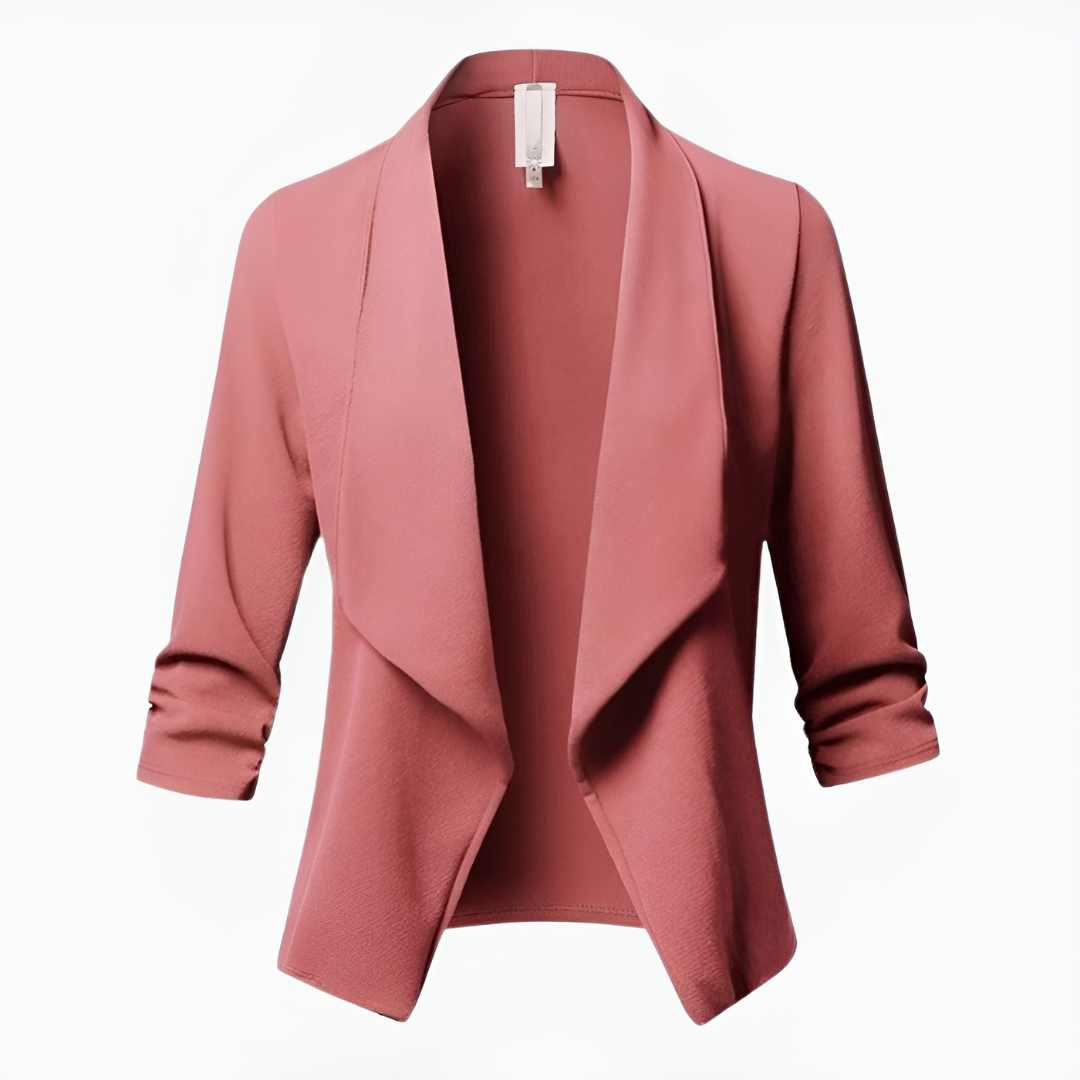 Women Formal Blazer | Long Sleeve Slim Cut Silhouette Design Detail