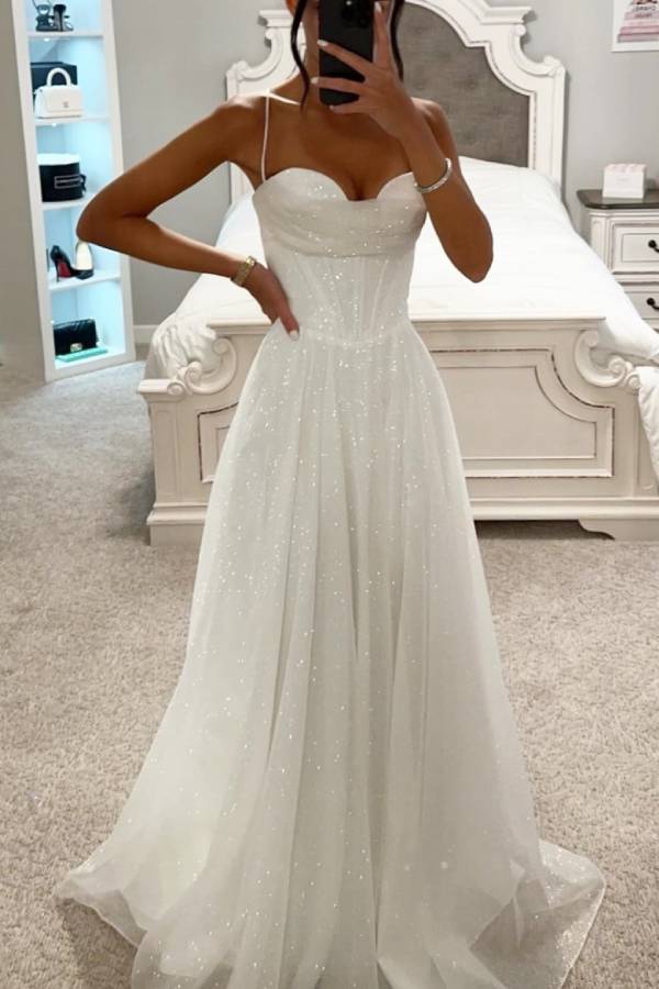 Women’s Glitter Maxi Ball Gown Dress | Formal Evening Design