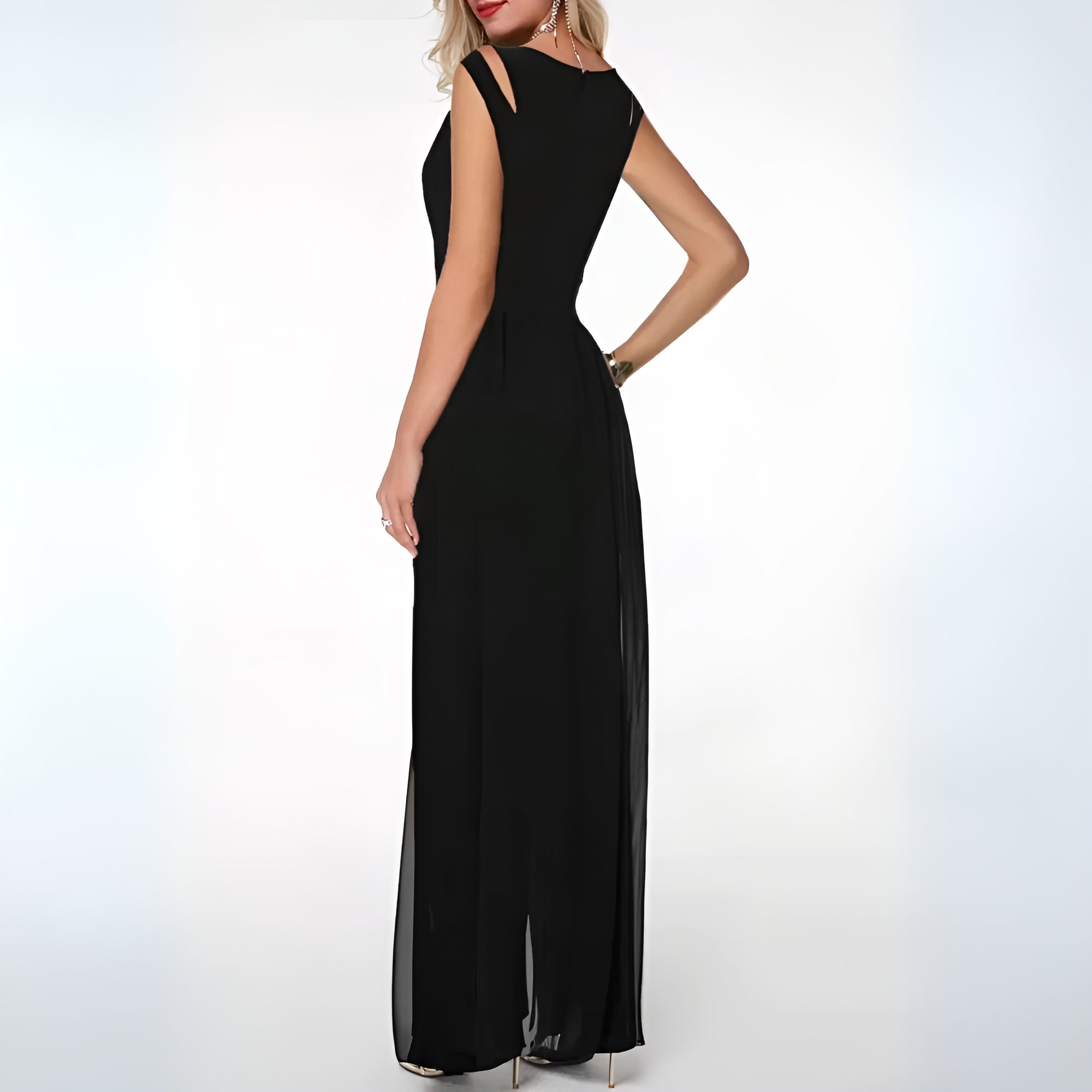 Women Jumpsuit | Sleeveless Wide Leg Full Length One Piece Design