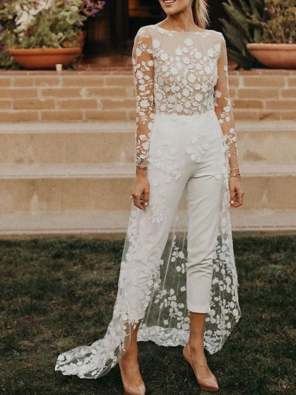Women Jumpsuit | Long Sleeve Bridal Design
