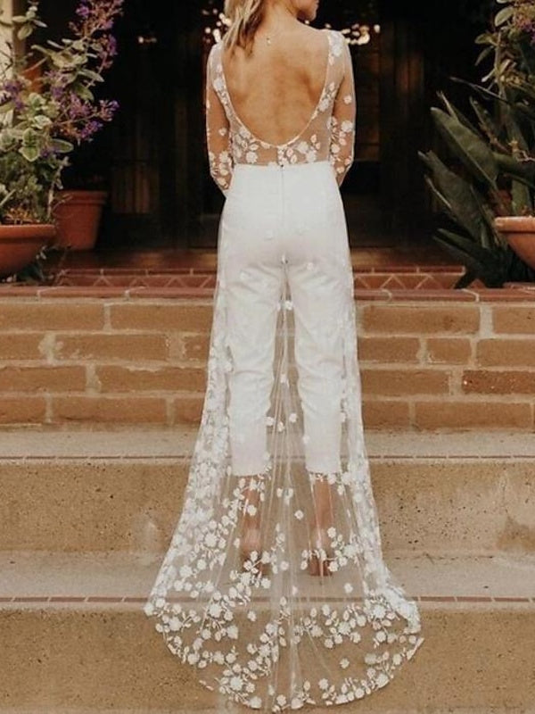 Women Jumpsuit | Long Sleeve Bridal Design
