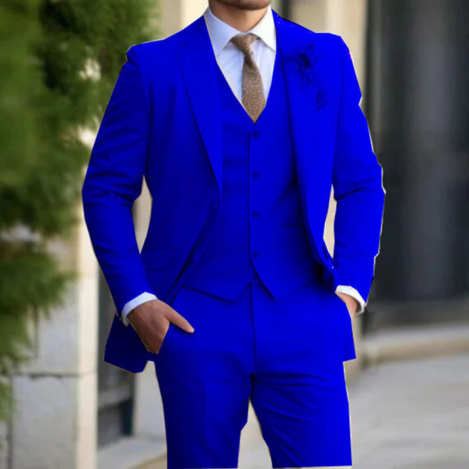 Men’s 3-Piece Suit Set | Modern Slim Fit Formal Ensemble