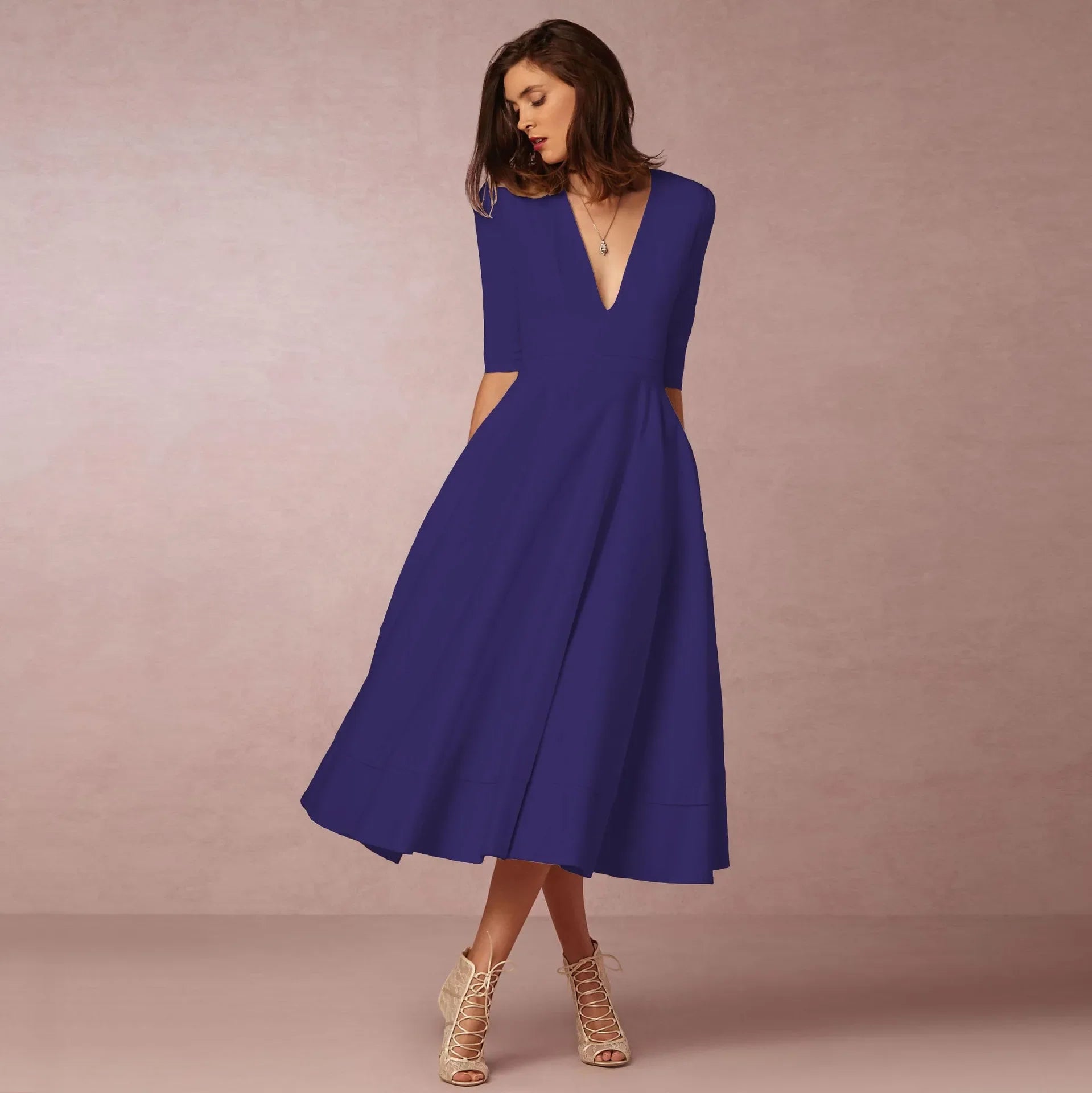 Women’s Summer Midi Dress | Elegant Fit