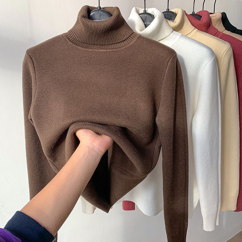 Women Turtleneck Top | Comfortable Fit With Warm Lining Long Sleeve