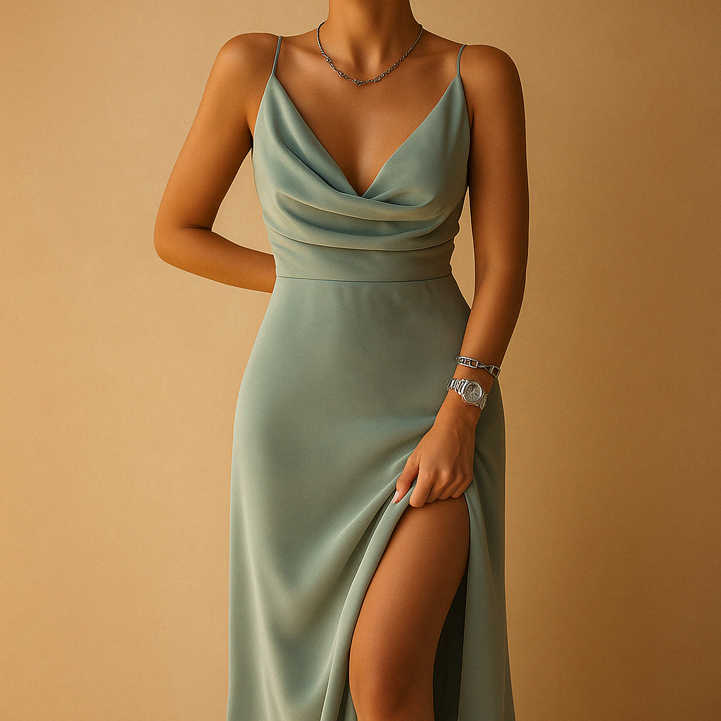 Women Maxi Dress | Ankle Length V-neck Design