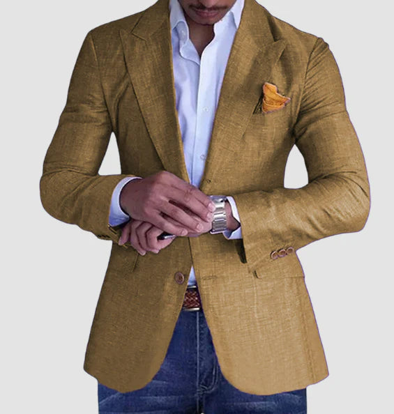 Men Retro Style Suit Jacket Clothing Piece | Two Button Front Design