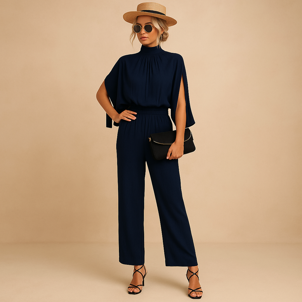 Women Lightweight Summer Jumpsuit | Adjustable Straps Design Detail