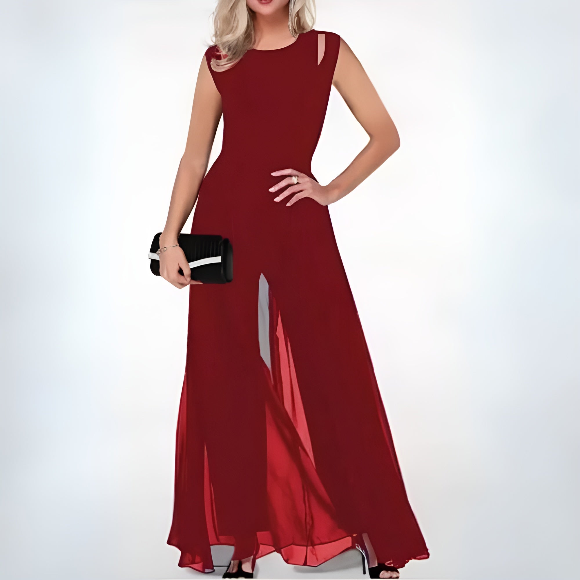 Women Jumpsuit | Sleeveless Wide Leg Full Length One Piece Design