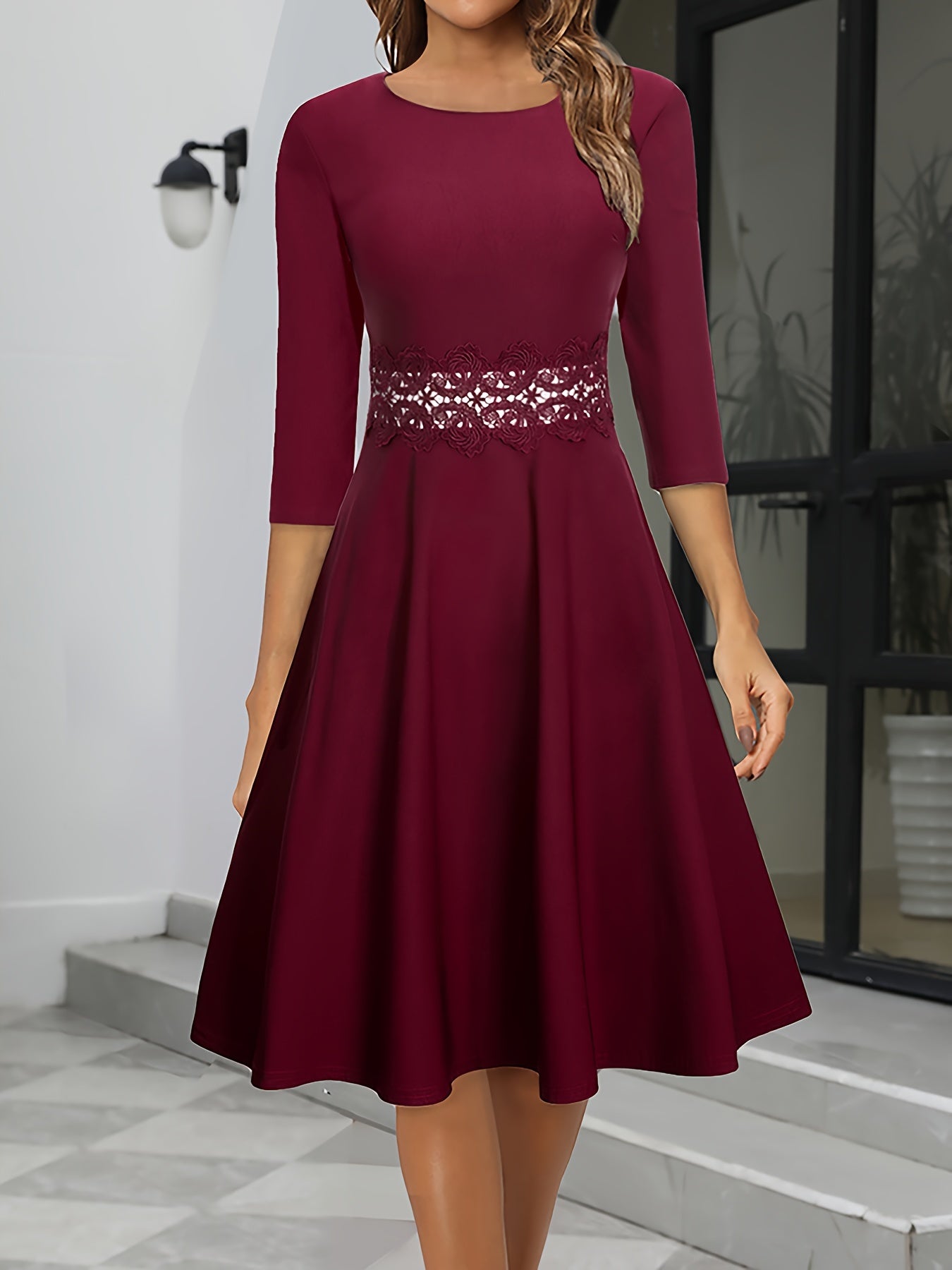 Women Evening Dress | Midi Length Relaxed Fit Design