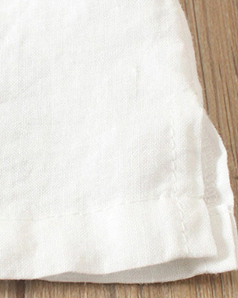 Short Sleeve Solid Blouse | Classic Round Neck Fit