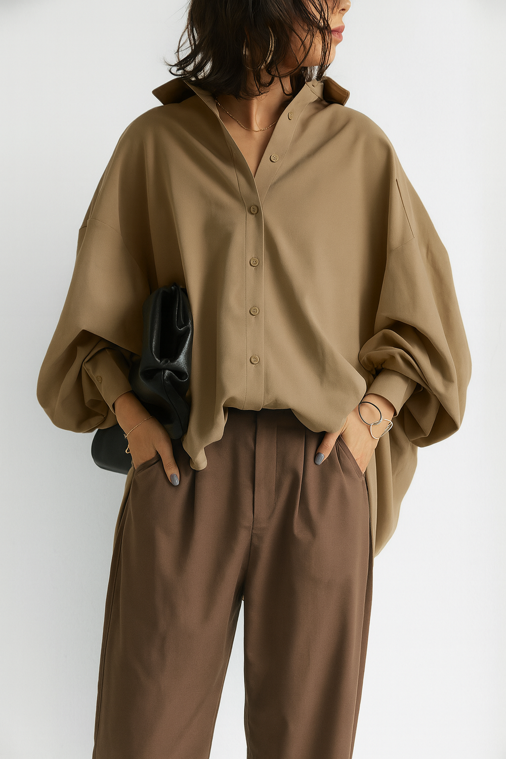 Women Blouse | Oversized Fit Casual Wear Loose Silhouette