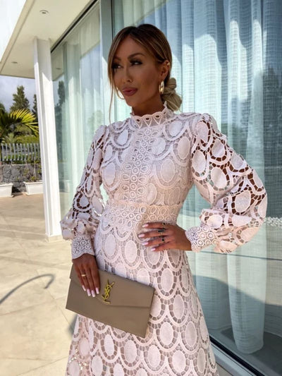 Lace Midi Dress for Women – Timeless Elegant Occasion Dress
