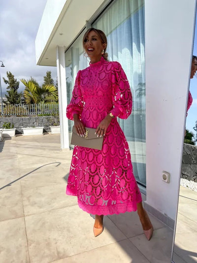 Lace Midi Dress for Women – Timeless Elegant Occasion Dress