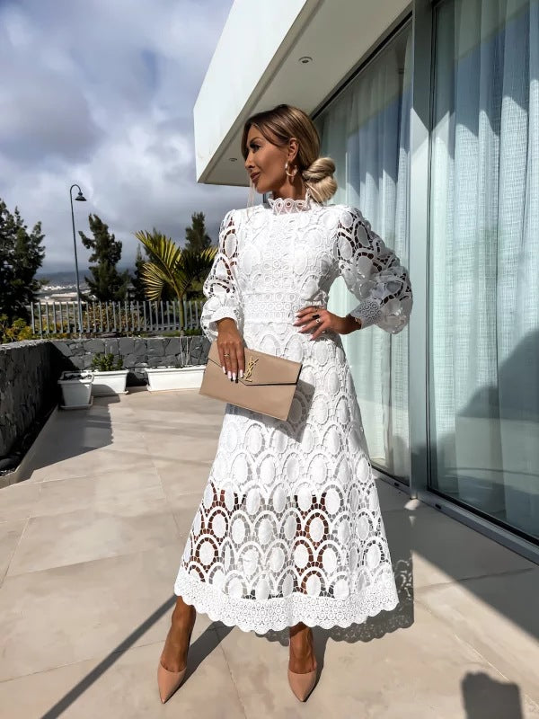 Lace Midi Dress for Women – Timeless Elegant Occasion Dress