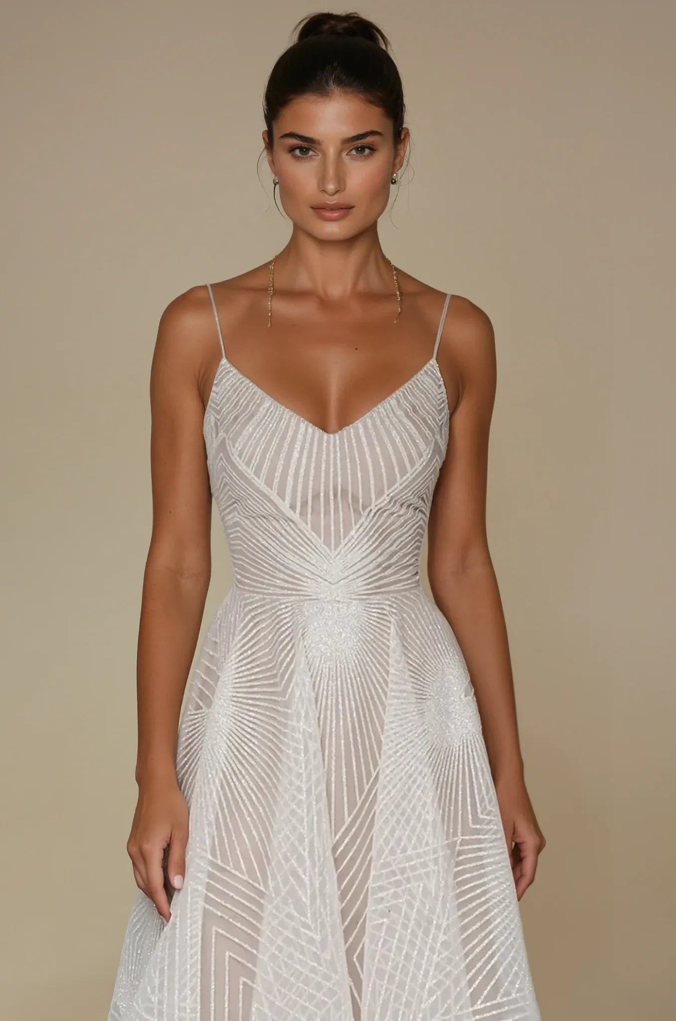 Sequin Pleated Maxi Dress for Women – Elegant Formal Evening Gown