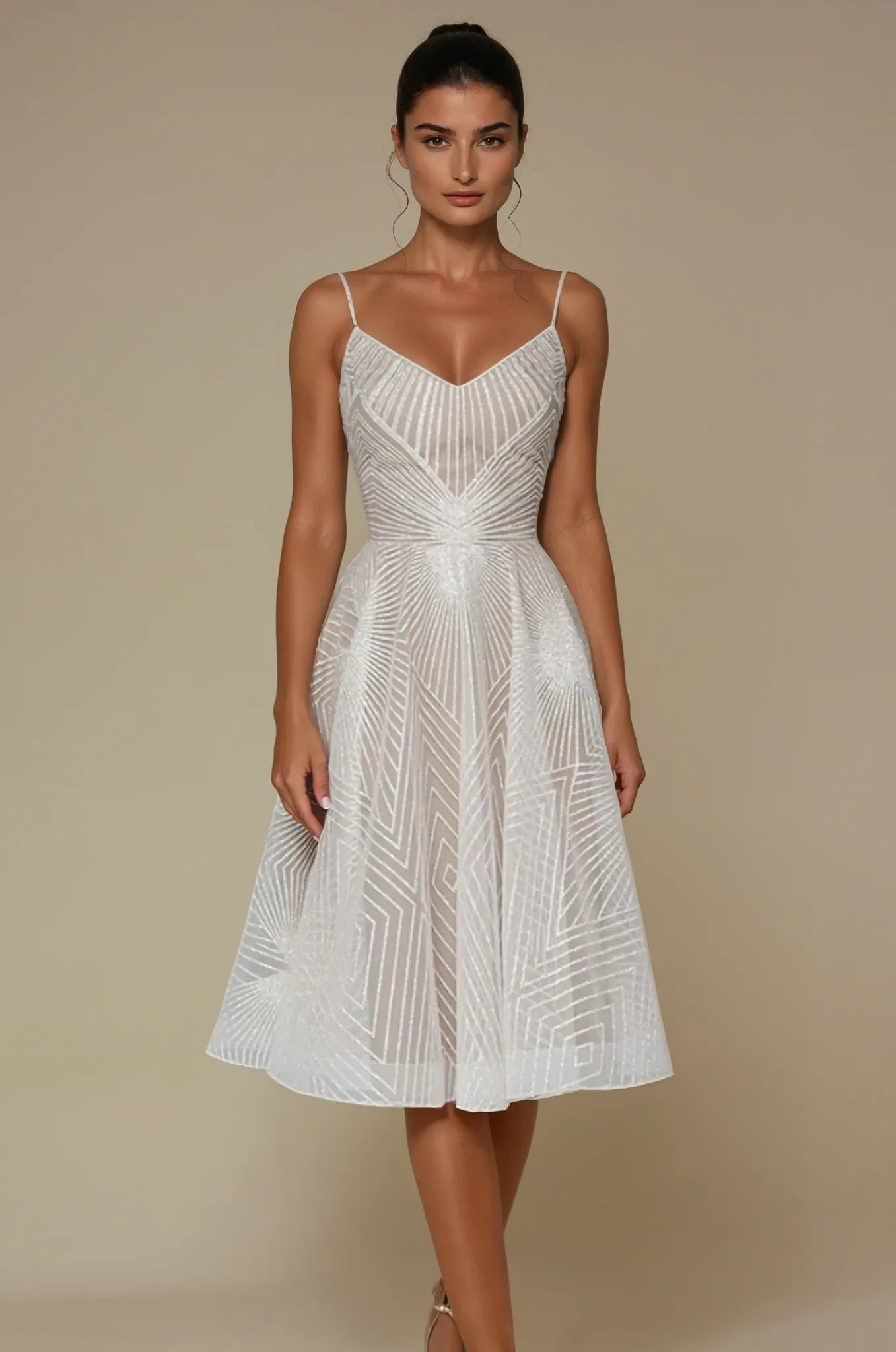 Sequin Pleated Maxi Dress for Women – Elegant Formal Evening Gown