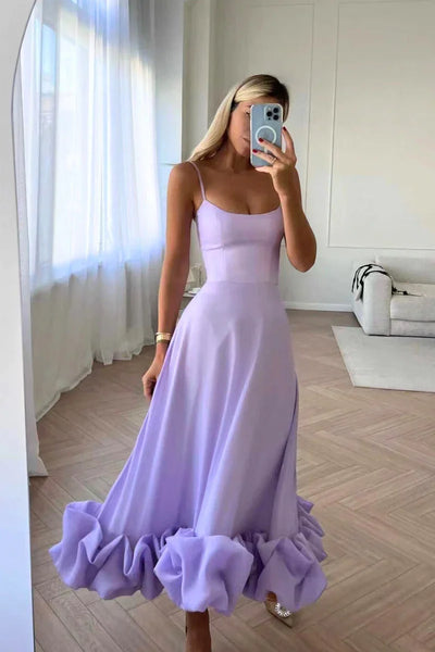 Petal Twist Midi Dress for Women – Flowy Everyday Elegance