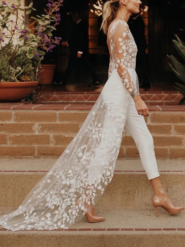 Women Jumpsuit | Long Sleeve Bridal Design