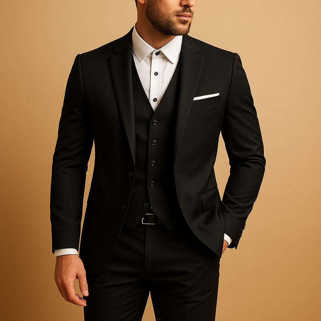 Men Suit | Slim Fit Three Piece Set With Blazer Jacket And Trousers