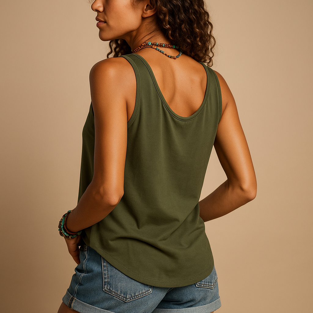 Women Top | Casual Sleeveless V-neck Loose Fit